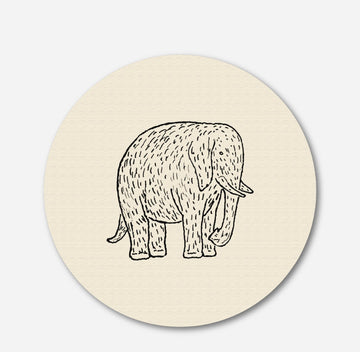 Gestel Elephant Circular Canvas Frame