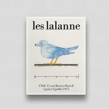 Blue Bird Exhibition Poster by Les Lalanne