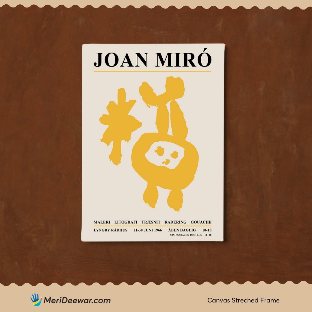 Joan Miro Yellow Poster