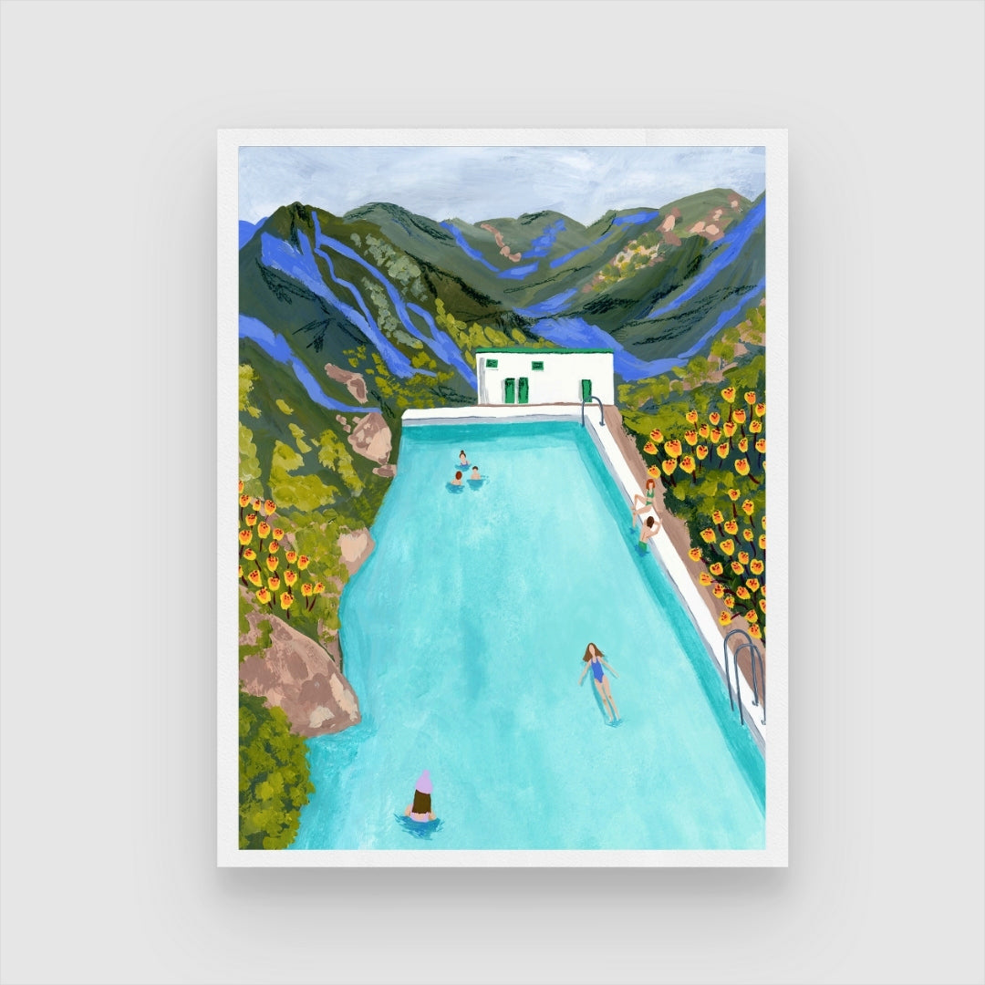 Artistic Hotsprings Print - Ideal Wall Art for Homes & Offices