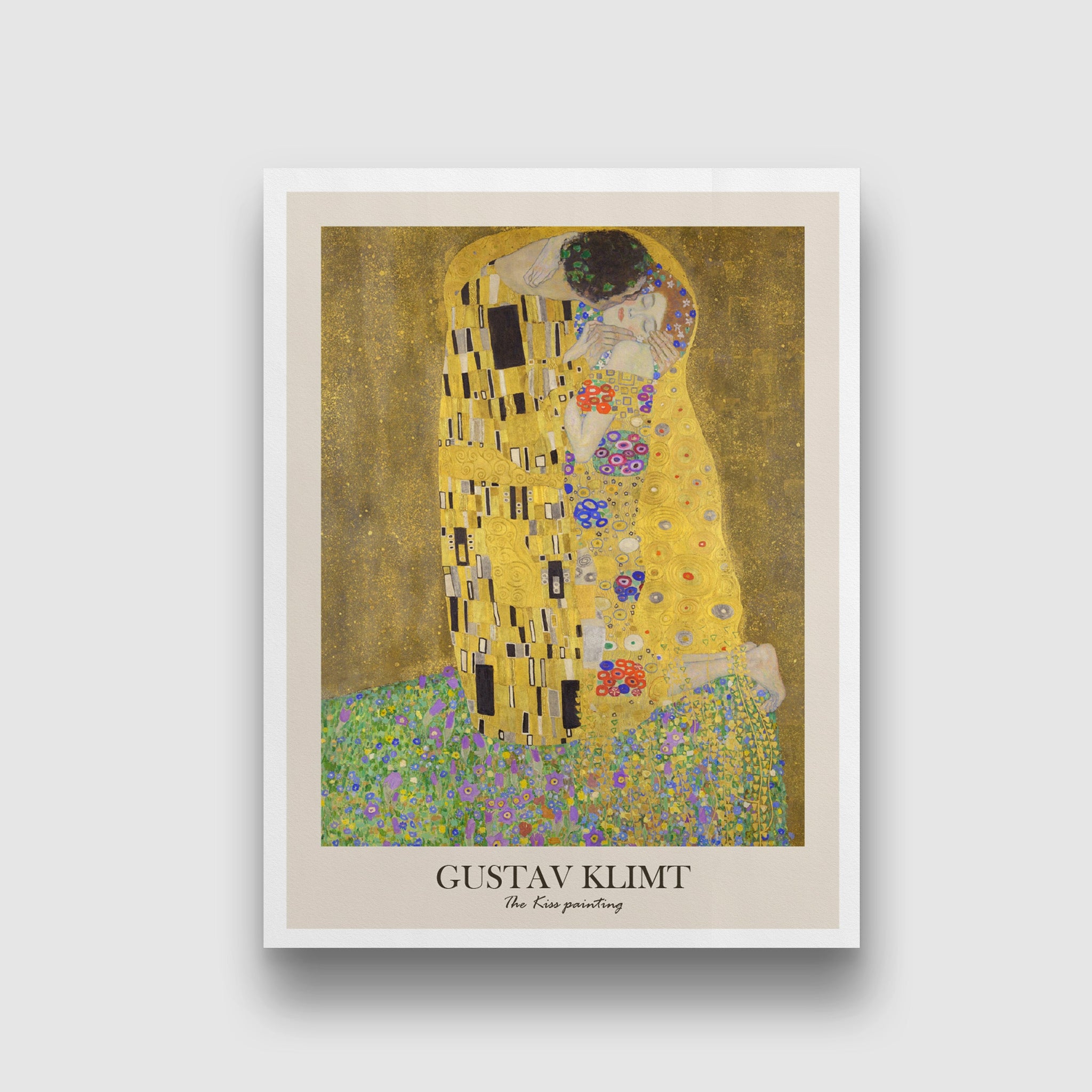 The kiss painting by Gustav Klimt