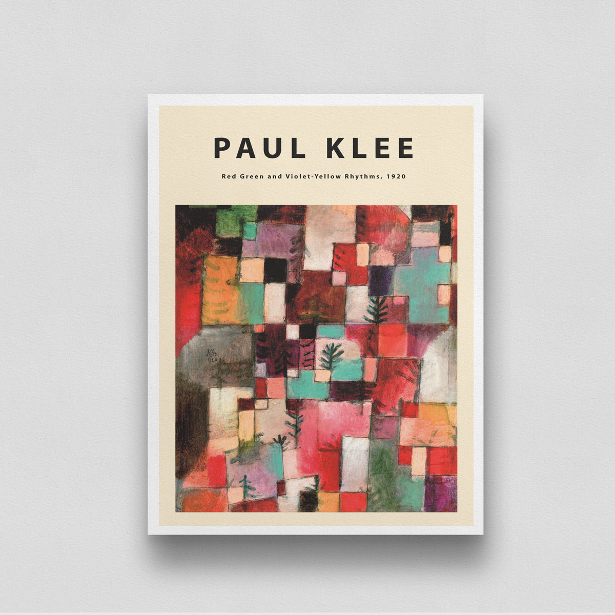 Yellow Rhythms by Paul Klee