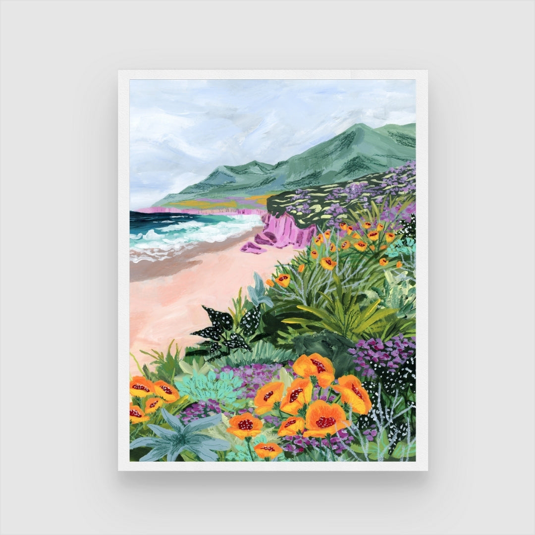 Coastal Bluffs Art Print - Serene Seascape for Modern Decor