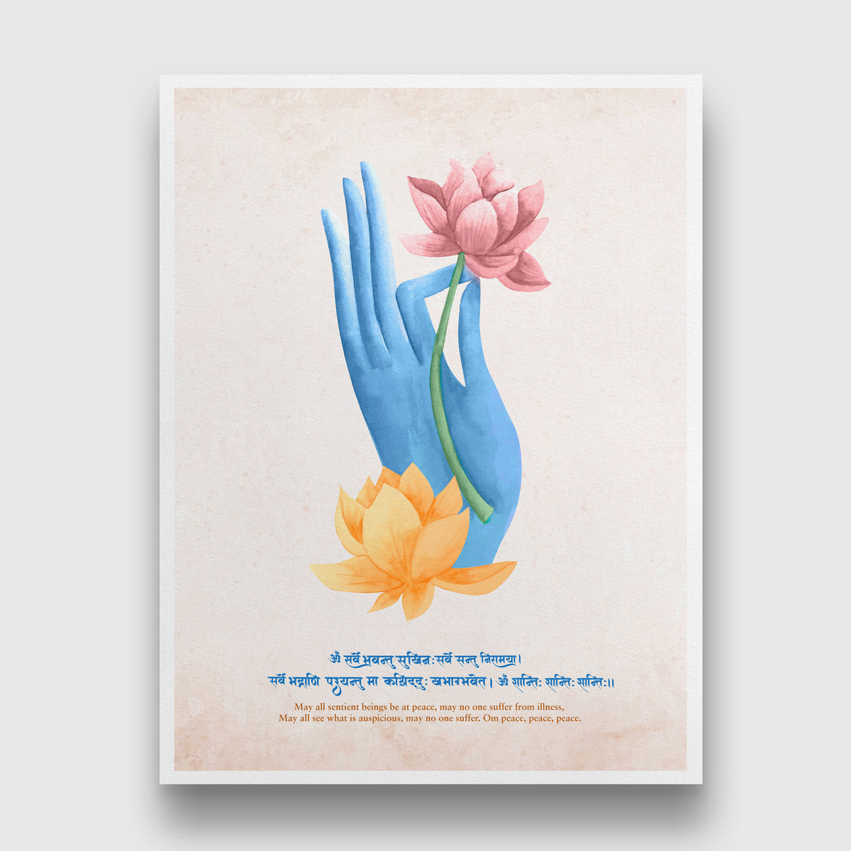 Shanti Mantra Peace Painting