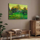Van Gogh Poet's Garden Nature Painting for Living Room | Green Scenery Wall Art 4 : 3 Horizontal Premium Wall Art Canvas by MeriDeewar