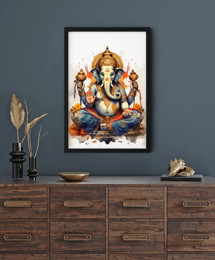 Lord Ganesha Modern Art