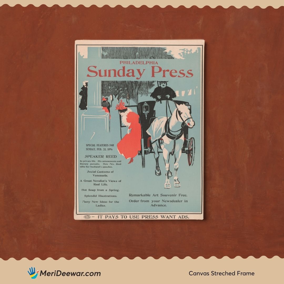 Sunday Press Poster by George Reiter Brill