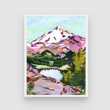 Nature-Inspired Chain Lakes Art Print for Your Wall