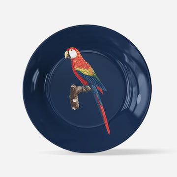 Beautiful Red Parrot Wall Decor Plate