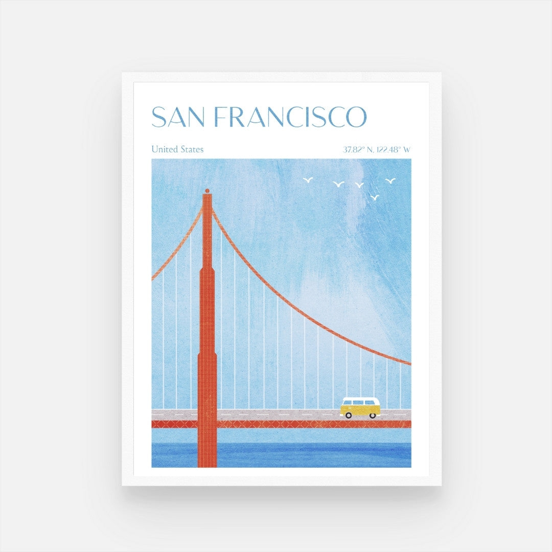 Golden Gate Bridge Art Print - Iconic San Francisco Scenery