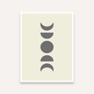 Moon Phases Wall Painting for Bedroom | Minimalist Celestial Art | Giclée Print 4 :5 Vertical Premium Wall Art Canvas by MeriDeewar