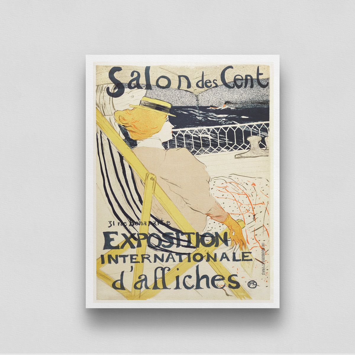 SalondesCent Expositon by Henri de Toulouse-Lautrec