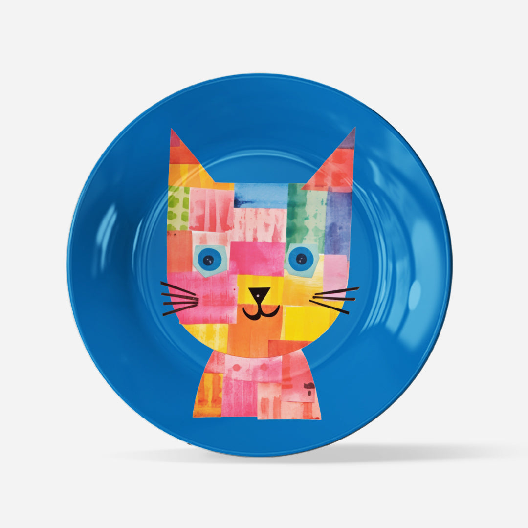 Lovely Kitty Face Painting Wall Decor Plate