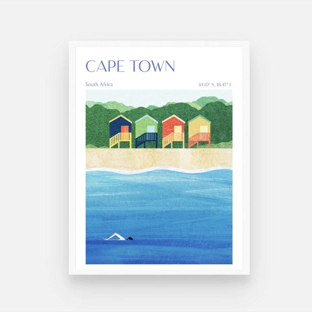 Cape Town Skyline Art Print - Wall Décor for Modern Homes