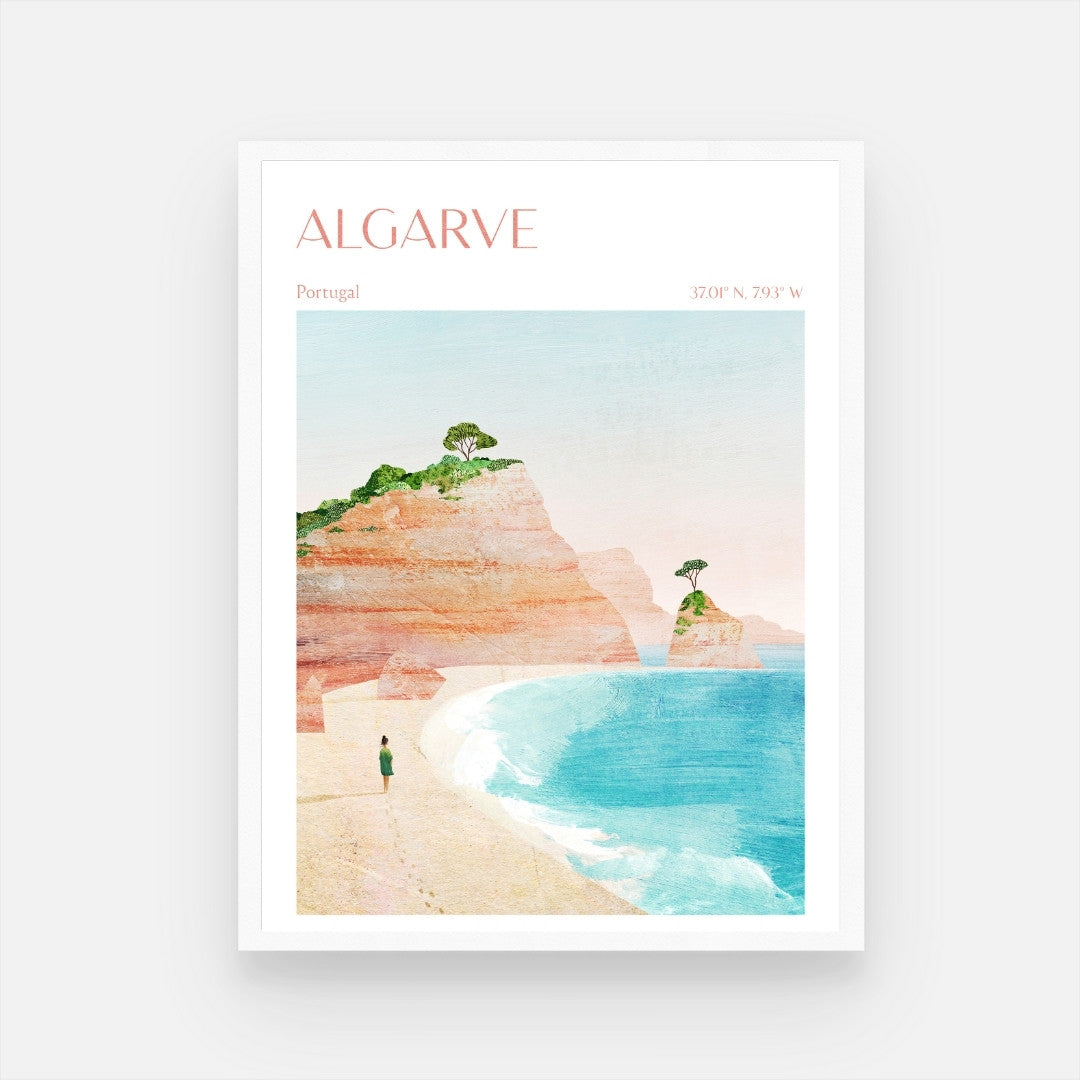 Algarve Beach Scene Art Print - Enhance Your Home with Tranquility