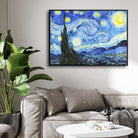 Starry Night Van Gogh Wall Painting for Living Room | Giclée Fine Art Print 4 : 3 Horizontal Premium Wall Art Canvas by MeriDeewar