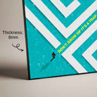 "Don't Grow Up It's A Trap" Geometric Maze Poster | Vertical Borderless Art Frame Poster Premium Wall Art Canvas by MeriDeewar