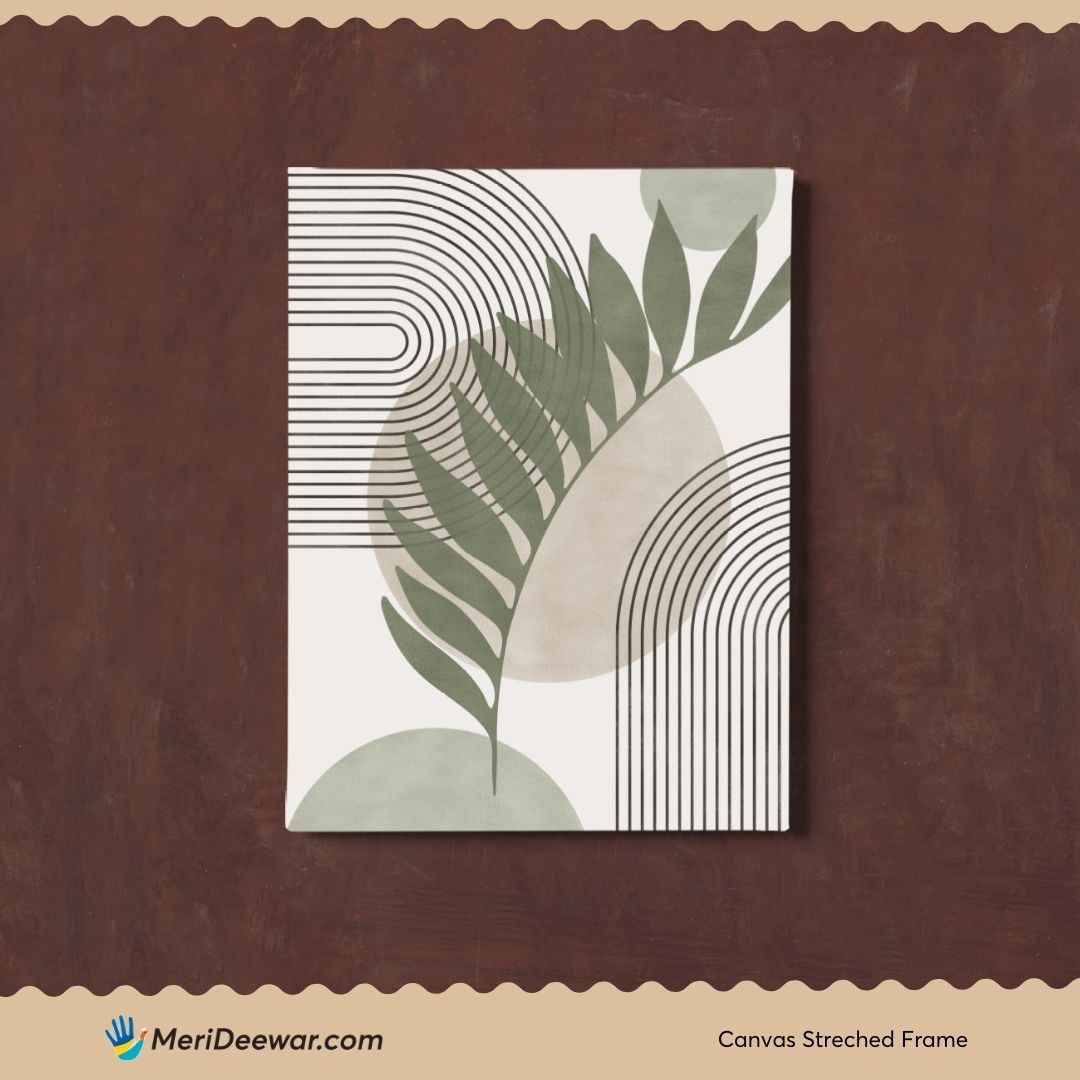 Sage Green Botanical Abstract 2 Boho Artwork