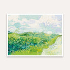 Green Scenery Painting for Living Room | Van Gogh Wheat Fields | Giclée Fine Art Print 5 : 4 Horizontal Premium Wall Art Canvas by MeriDeewar
