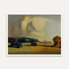 Surreal Desert Landscape Painting for Living Room | Salvador Dali Wall Art Print 5 : 4 Horizontal Premium Wall Art Canvas by MeriDeewar