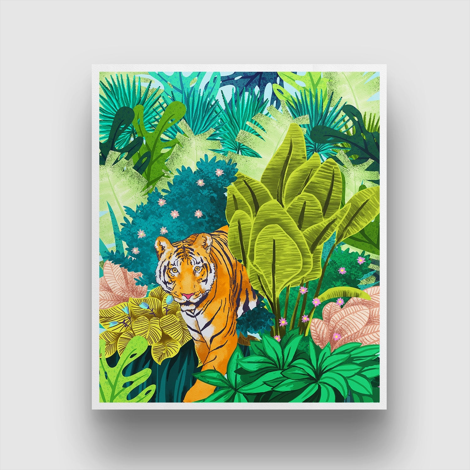 Jungle Tiger Art By Uma Gokhale