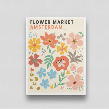 Flower Market Amsterdam Poster