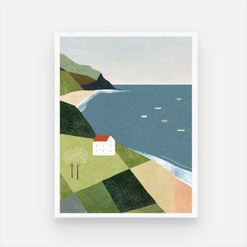 Unique Cliff House Art Print - Elevate Your Space with Style