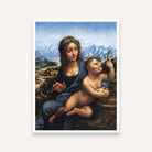 Madonna & Child Renaissance Painting for Living Room | Leonardo da Vinci Wall Art | MeriDeewar 4 :5 Vertical Premium Wall Art Canvas by MeriDeewar