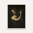 Saint John the Baptist by Leonardo da Vinci | Classic Wall Painting for Living Room | MeriDeewar 4 :5 Vertical Premium Wall Art Canvas by MeriDeewar