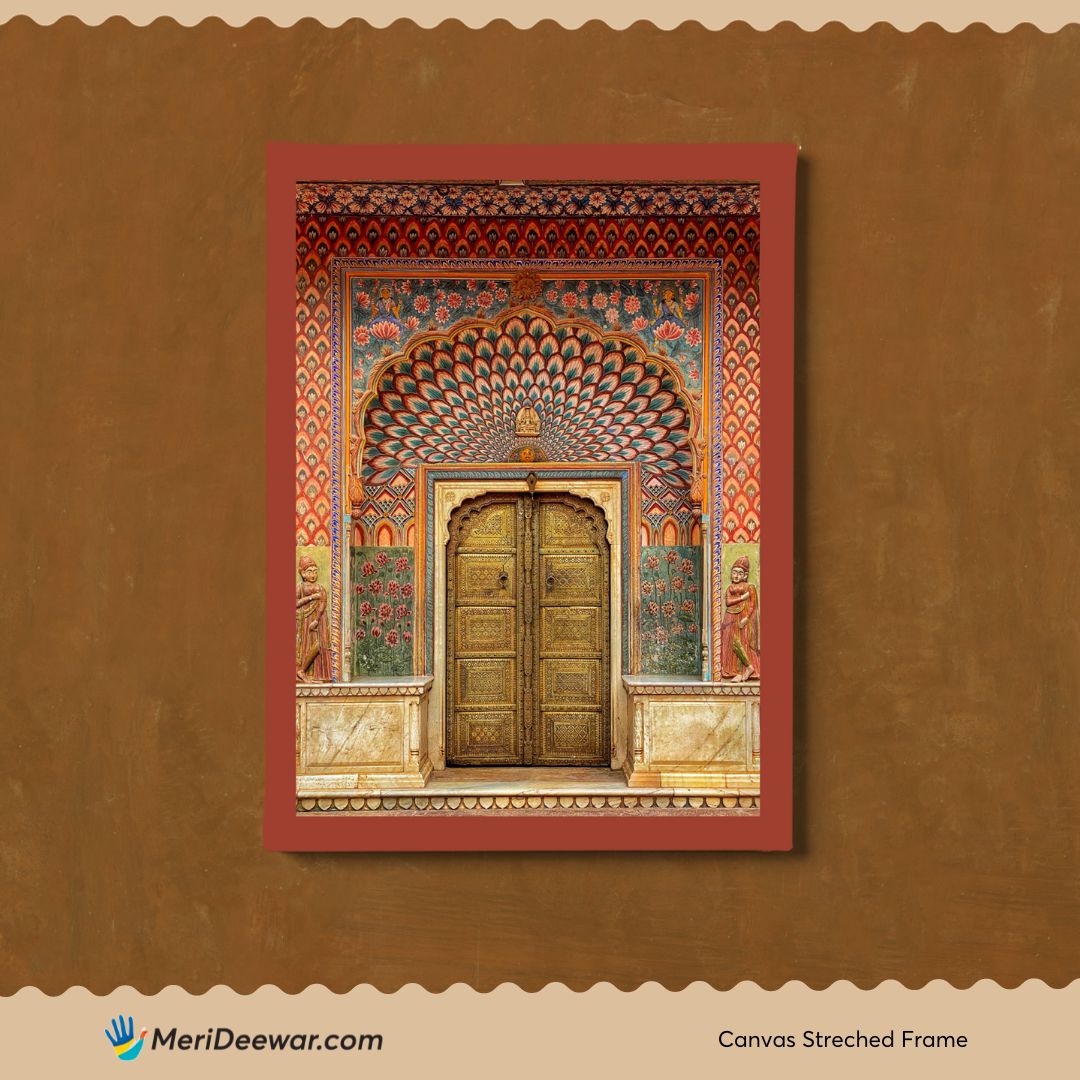 Indian Heritage: Jaipur City Palace Door Painting