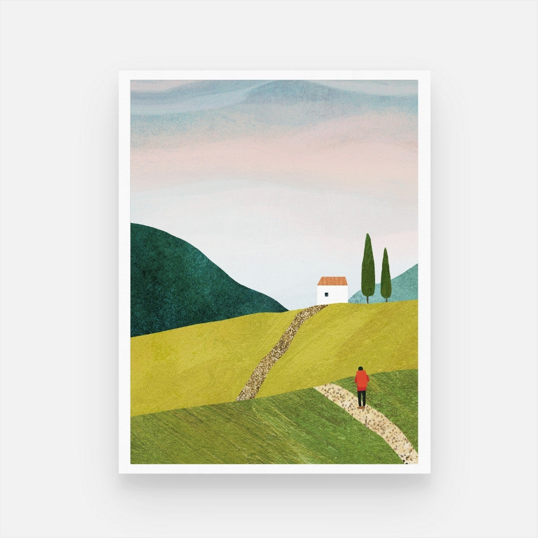 Walking Home Art Print - Elegant Touch for Modern Interiors