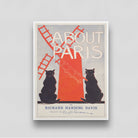 About Paris Vintage Poster by Richard Harding Davis 3 : 4 Vertical New Premium Wall Art Canvas by MeriDeewar