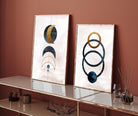 Abstract Geometric Wall Art Wall Art Set Of 2 Walls Premium Wall Art Canvas by MeriDeewar