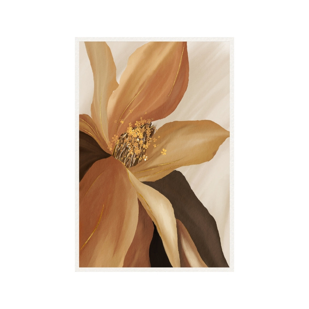 Abstract Modern Flower Art Canvas - Perfect Wall Décor by MeriDeewar 2 : 3 Vertical Premium Wall Art Canvas by MeriDeewar