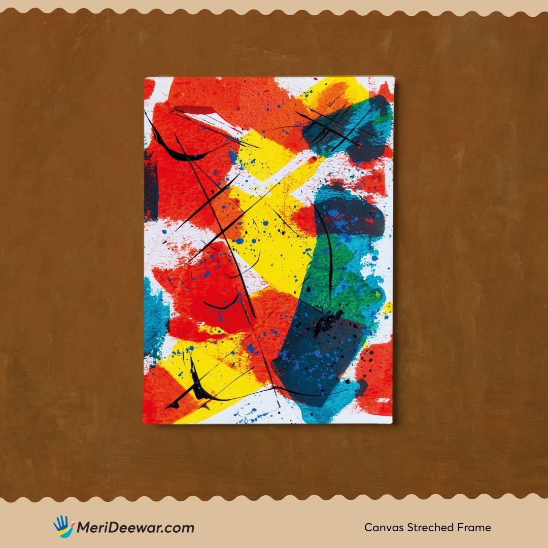 Abstract Painting 2 3 : 4 Vertical New Premium Wall Art Canvas by MeriDeewar