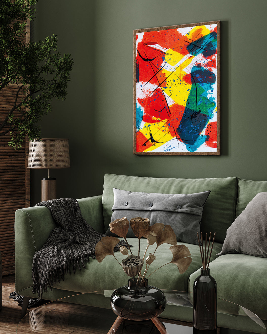 Abstract Painting 2 3 : 4 Vertical New Premium Wall Art Canvas by MeriDeewar