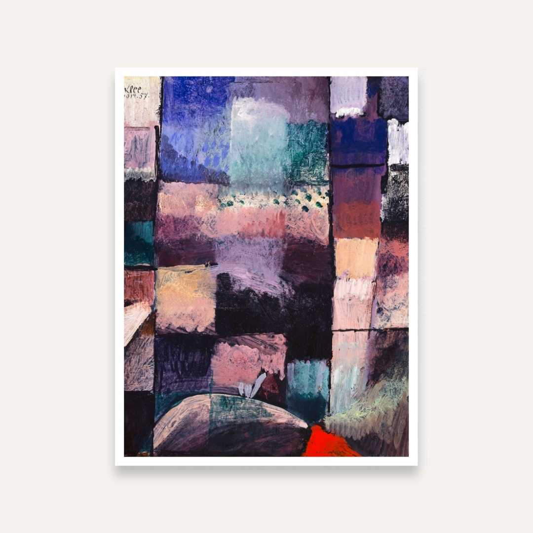 Abstract Painting for Living Room – Paul Klee Hammamet | Giclée Fine Art Print 3 : 4 Vertical Premium Wall Art Canvas by MeriDeewar