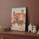 Ajmer Gate Jaipur painting by Yoshida Hiroshi 3 : 4 Vertical New Premium Wall Art Canvas by MeriDeewar