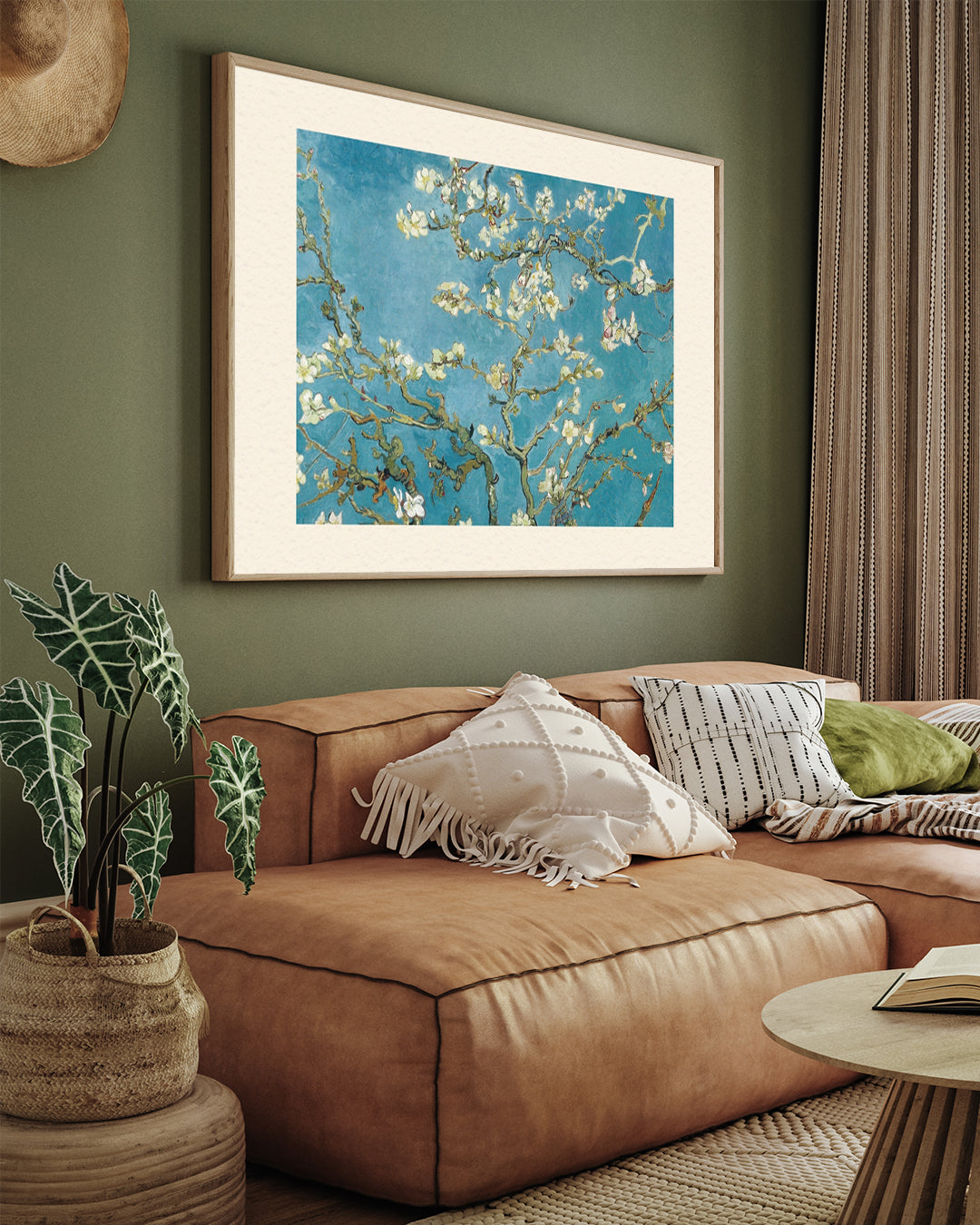 Almond Blossom Painting By Van Gogh 3 : 4 Horizontal New Premium Wall Art Canvas by MeriDeewar