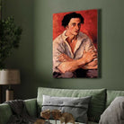 Amrita Sher-Gil Amadeo Modigliani Portrait | Vertical Black Framed Wall Art 3 : 4 Vertical Premium Wall Art Canvas by MeriDeewar