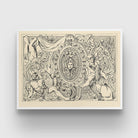 Ancient Mythology Pattern Ornament 3 : 4 Horizontal New Premium Wall Art Canvas by MeriDeewar