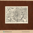 Ancient Mythology Pattern Ornament 3 : 4 Horizontal New Premium Wall Art Canvas by MeriDeewar