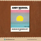 Andy Warhol Sunset Blue Painting 3 : 4 Vertical New Premium Wall Art Canvas by MeriDeewar