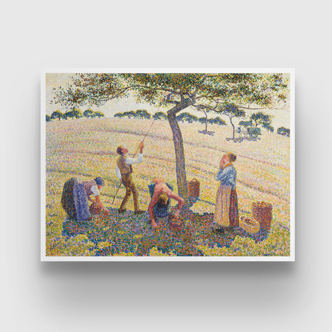 Apple Harvest Painting by Camille Pissarro 3 : 4 Horizontal New Premium Wall Art Canvas by MeriDeewar