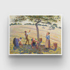 Apple Harvest Painting by Camille Pissarro 3 : 4 Horizontal New Premium Wall Art Canvas by MeriDeewar