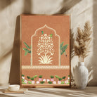 Arch Flowers Painting 2 : 3 Vertical Premium Wall Art Canvas by MeriDeewar