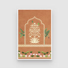 Arch Flowers Painting 2 : 3 Vertical Premium Wall Art Canvas by MeriDeewar