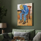 At Eternity's Gate by Van Gogh | Emotional Portrait Wall Painting for Living Room | Giclée Print 3 : 4 Vertical Premium Wall Art Canvas by MeriDeewar