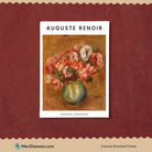 Auguste Renoir Anemones Painting 3 : 4 Vertical New Premium Wall Art Canvas by MeriDeewar