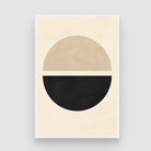 Balanced Horizon – Minimal Geometric Abstract Wall Art | Modern Home Decor 2 : 3 Vertical Premium Wall Art Canvas by MeriDeewar